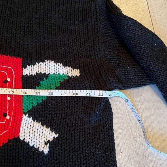 Vintage oversized knit sports sweater striped number 58 - Picture 8 of 9